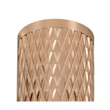 Elegant Rose Gold and Sand Black GU10 Pendant Light (30cm)
