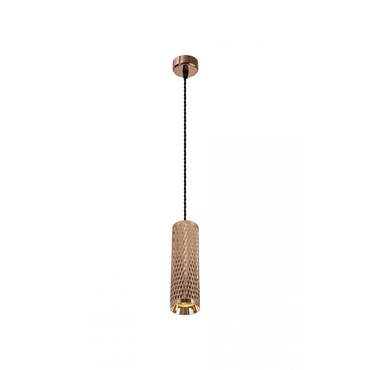 Elegant Rose Gold 30cm Pendant Light with Adjustable Drop