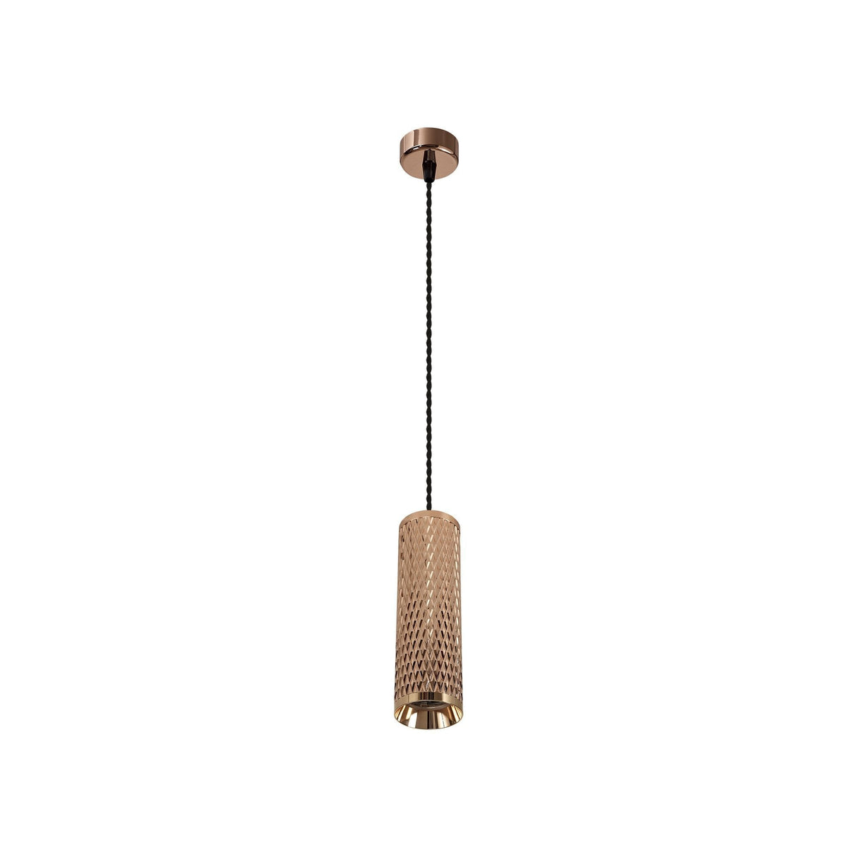 Elegant Rose Gold 30cm Pendant Light with Adjustable Drop