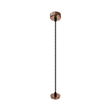 Elegant Rose Gold Pendant Light with Adjustable Drop