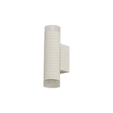 Dual Ring Accent Wall Light, Sand White with Acrylic Highlights