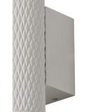 Dual Ring Accent Wall Light, Sand White with Acrylic Highlights