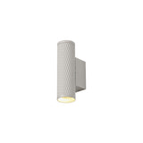 Dual Ring Accent Wall Light, Sand White with Acrylic Highlights