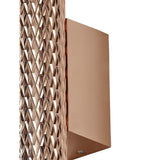 Contemporary Rose Gold Wall Light with Acrylic Rings and Dual GU10 Fixtures