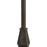 Vintage Amber & Cream Octagonal Tiffany Floor Lamp with Aged Brass Finish