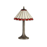 Vintage Tree-Inspired Table Lamp with Tiffany Shade and Antique Brass Finish