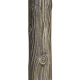 Tree-Inspired Tiffany Table Lamp with Blue and Cream Shade, Antique Brass Finish