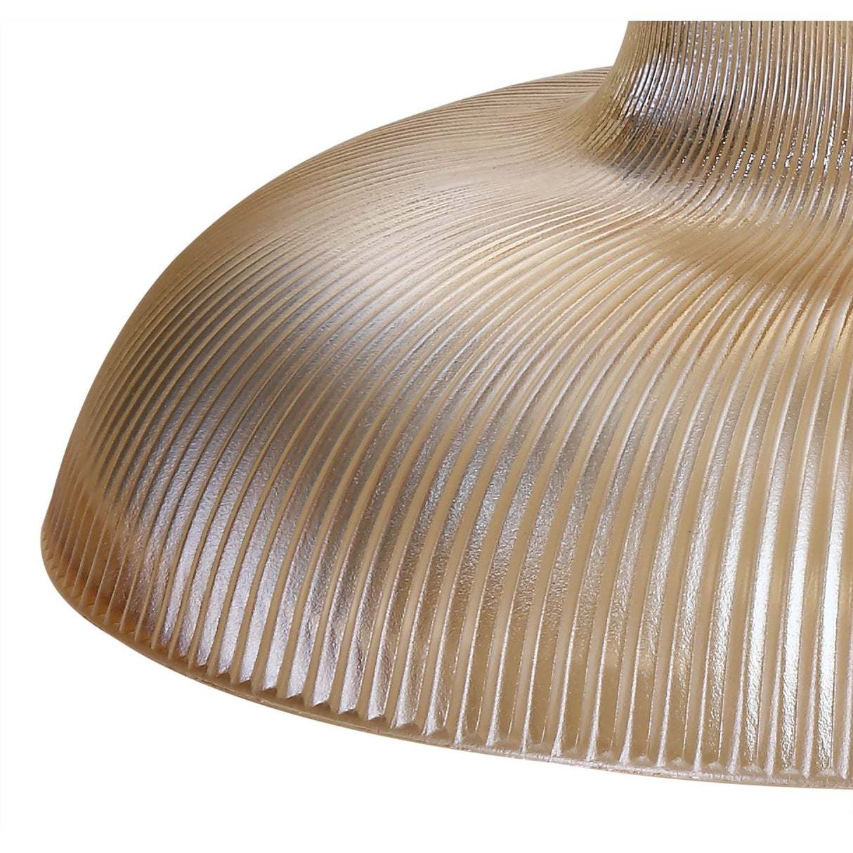 Modern Amber Glass Triple Pendant Light with Polished Nickel Finish