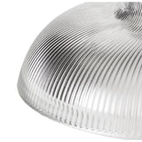 Elegant Triple Pendant Light with Clear Glass Shades, Polished Nickel Finish