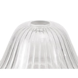 Triple Light Telescopic Pendant with 30cm Clear Glass Bell Shades, Polished Nickel Finish
