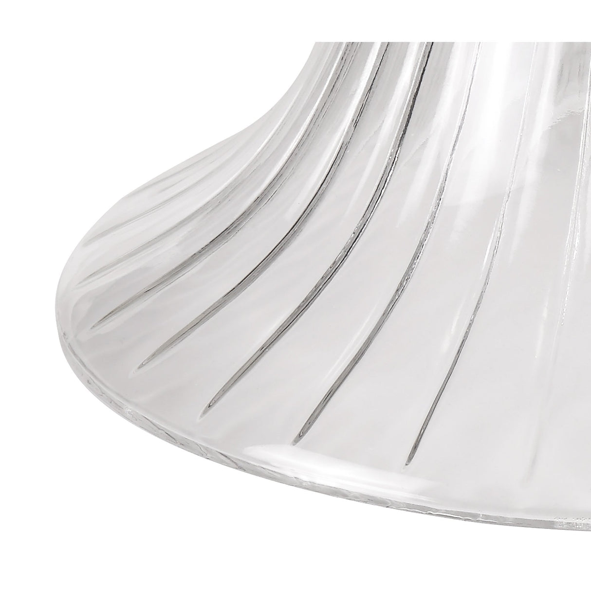 Triple Light Telescopic Pendant with 30cm Clear Glass Bell Shades, Polished Nickel Finish