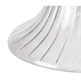 Triple Light Telescopic Pendant with 30cm Clear Glass Bell Shades, Polished Nickel Finish