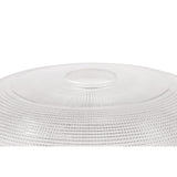 Triple Light Adjustable Pendant with Prismatic Glass Shades in Polished Nickel Finish