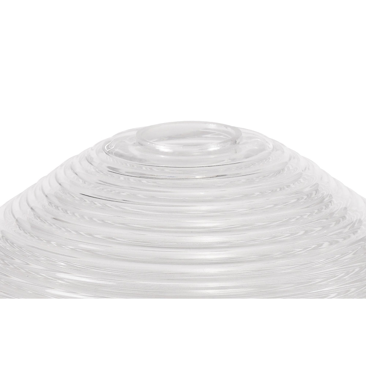 Polished Nickel & Clear Glass Pendant with Prismatic Shade Trio