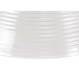 Polished Nickel & Clear Glass Pendant with Prismatic Shade Trio