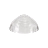 Polished Nickel & Clear Glass Pendant with Prismatic Shade Trio