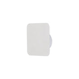 Compact Magnetic Wall Light, 12W LED 3000K, 498lm, 15cm Square, Sand White Finish