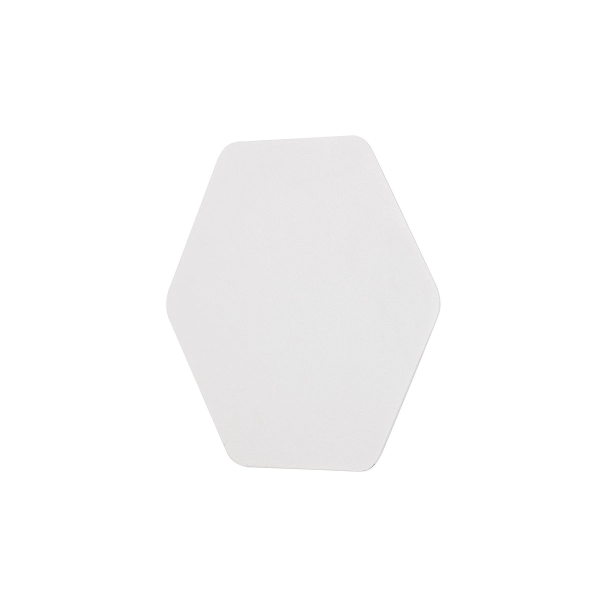 Sand White Hexagonal LED Wall Lamp with Magnetic Base, 3000K Warm White, 498lm - 20cm Horizontal Fixture