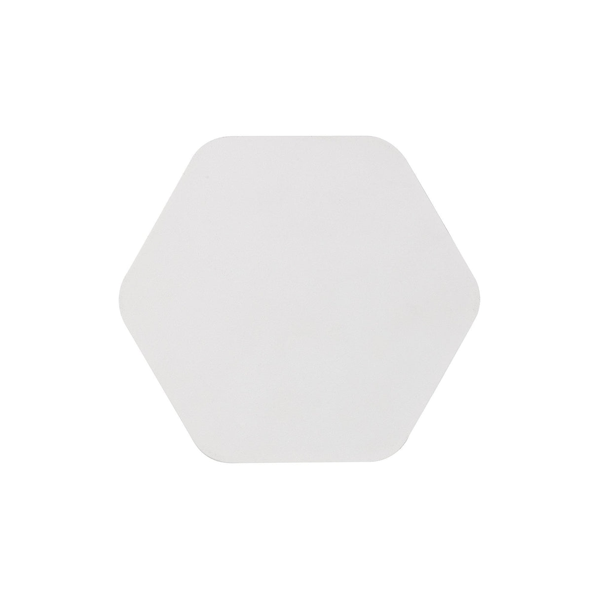 Sand White Hexagonal LED Wall Lamp with Magnetic Base, 3000K Warm White, 498lm - 20cm Horizontal Fixture