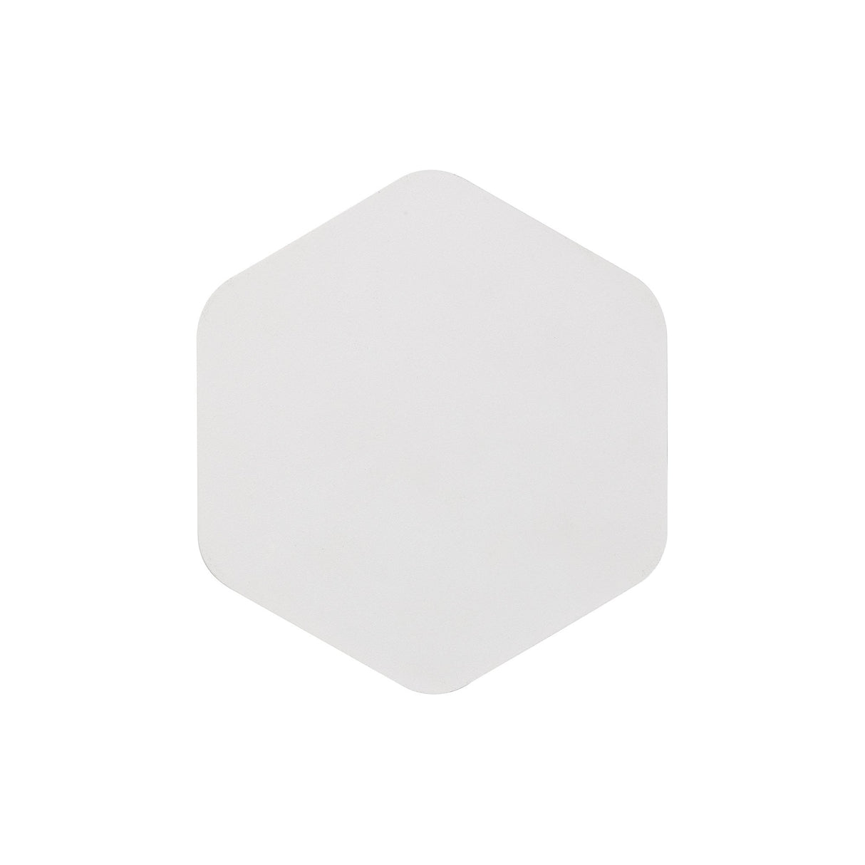 Contemporary Vertical Hexagonal LED Wall Lamp, Sand White Finish, 3000K Warm Light
