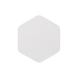 Contemporary Vertical Hexagonal LED Wall Lamp, Sand White Finish, 3000K Warm Light