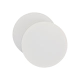 Round Offset 12W LED Wall Lamp with Magnetic Base, Sand White Finish & Frosted Diffuser