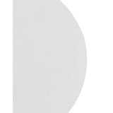 Round Offset 12W LED Wall Lamp with Magnetic Base, Sand White Finish & Frosted Diffuser