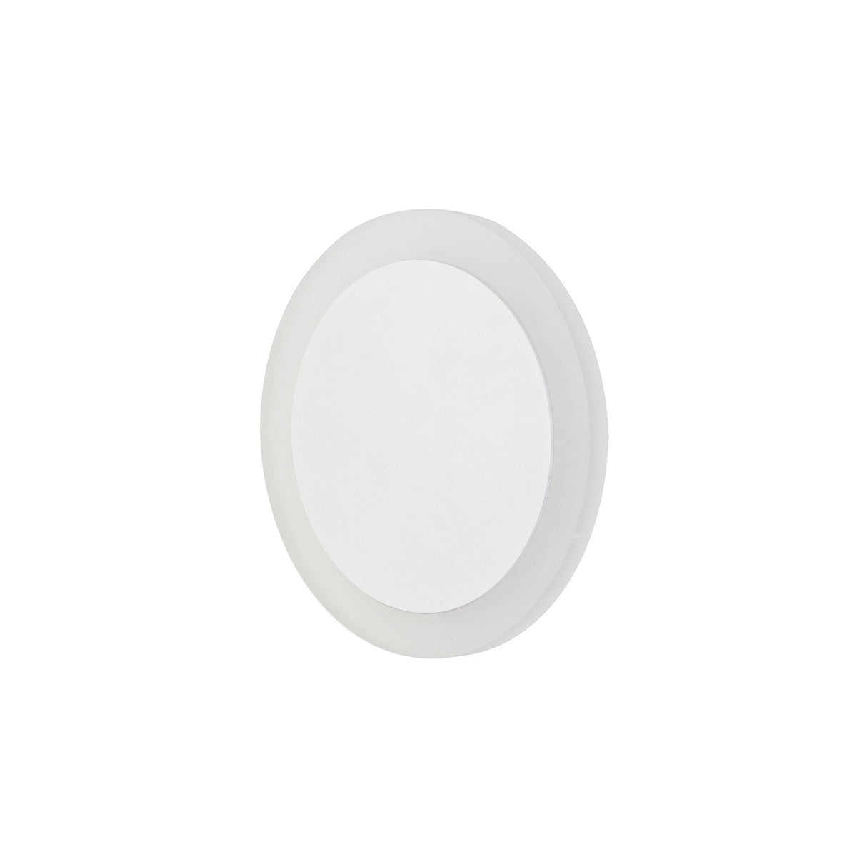 Wall-Mount LED Lamp, Magnetic Base, 12W, 3000K, Sand White Finish, Frosted Diffuser