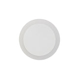 Wall-Mount LED Lamp, Magnetic Base, 12W, 3000K, Sand White Finish, Frosted Diffuser