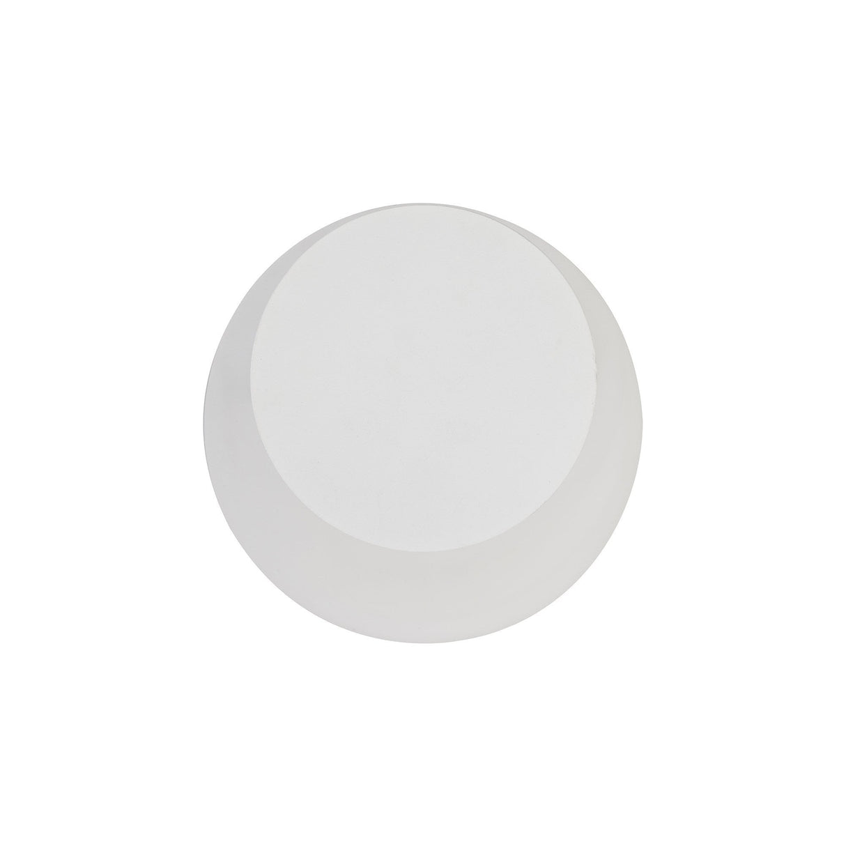 Contemporary Magnetic Base Wall Lamp with Frosted Diffuser - Sand White 12W LED 3000K