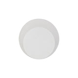 Round Magnetic Wall Lamp with Sand White Finish and Frosted Diffuser, 12W LED, 3000K, 498lm