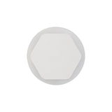 Hexagonal Magnetic LED Wall Lamp, 12W, 3000K, Frosted Diffuser, Sand White Finish