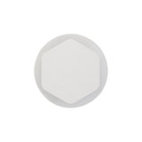Hexagonal Wall Lamp with Magnetic Base, 12W LED 3000K, Sand White Finish