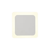 Contemporary Magnetic Base Wall Light, 12W LED 3000K 498lm in Sand White Finish