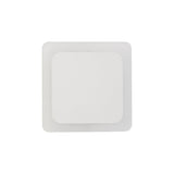 Contemporary Magnetic Base Wall Light, 12W LED 3000K 498lm in Sand White Finish