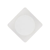 Contemporary Magnetic Wall Lamp with Frosted Diffuser, 12W LED, Sand White Finish