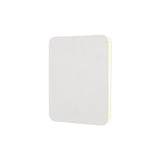 Square Magnetic Mount LED Wall Light, 12W 3000K Warm Glow, Frosted Diffuser