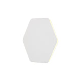 Hexagonal Magnetic Wall Lamp, 12W LED 3000K, Sand White with Frosted Diffuser, 200mm Length