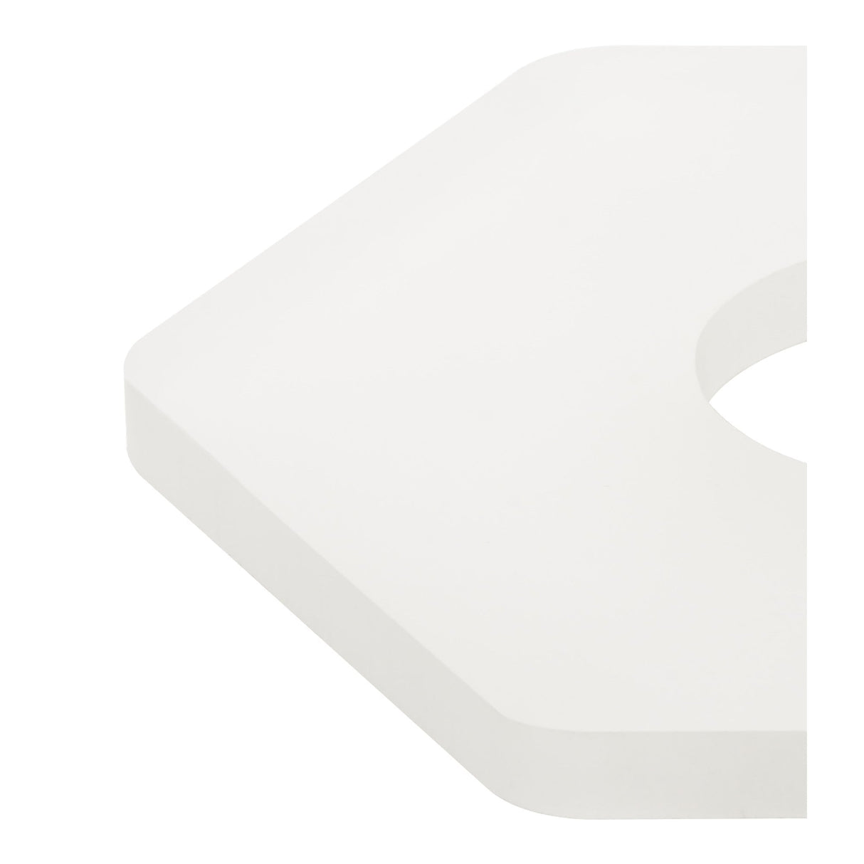 Hexagonal Magnetic LED Wall Sconce, 12W 3000K, Sand White Finish with Frosted Acrylic Diffuser