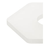 Hexagonal Magnetic LED Wall Sconce, 12W 3000K, Sand White Finish with Frosted Acrylic Diffuser