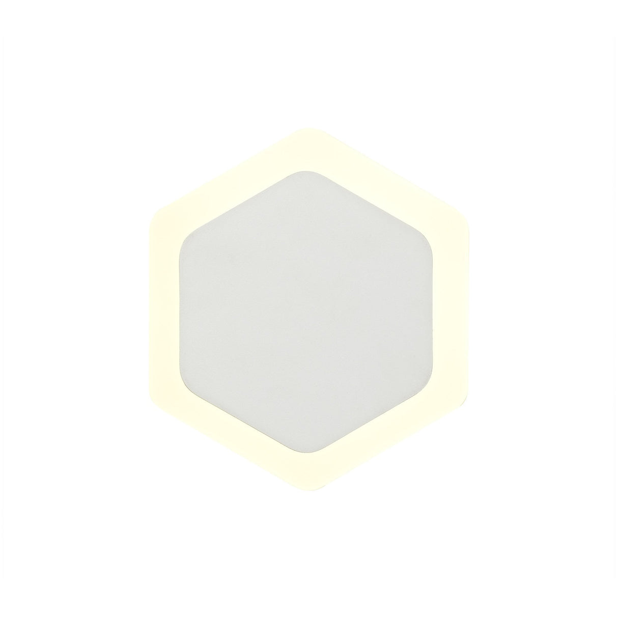 HexaGlow Magnetic LED Wall Lamp, 12W, Warm White, Frosted Diffuser, Sand Finish