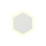 HexaGlow Magnetic LED Wall Lamp, 12W, Warm White, Frosted Diffuser, Sand Finish