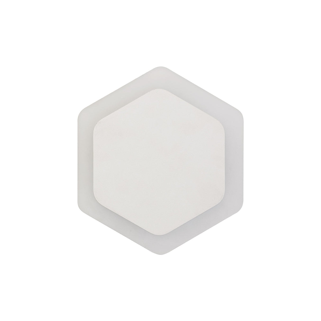 HexaGlow Magnetic LED Wall Lamp, 12W, Warm White, Frosted Diffuser, Sand Finish