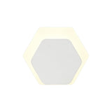 Hexagonal Frosted LED Wall Light with Magnetic Mount, 12W 3000K Warm White