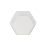 Hexagonal Frosted LED Wall Light with Magnetic Mount, 12W 3000K Warm White