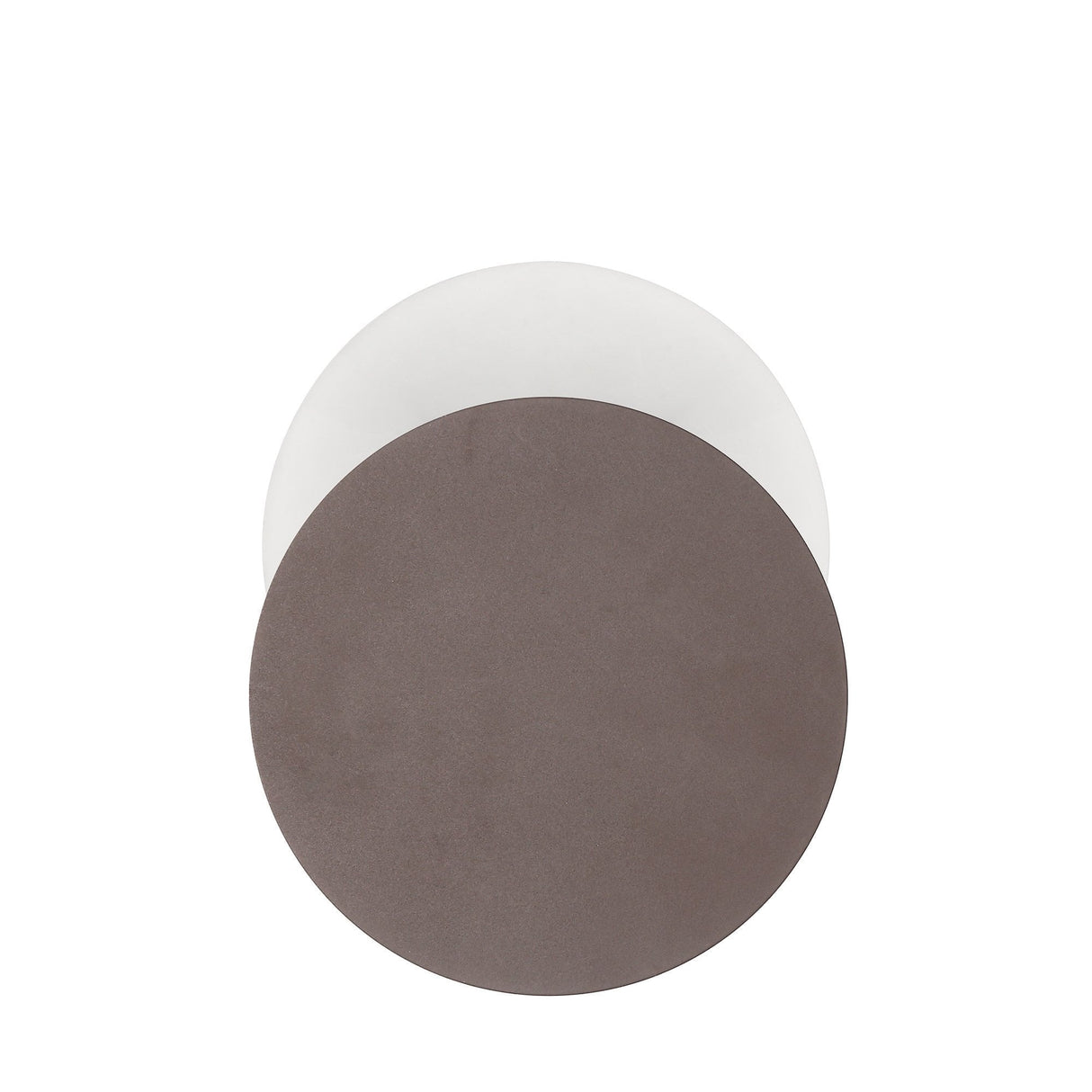 Sleek Coffee Finish LED Wall Lamp with Frosted Acrylic Diffuser, 12W 3000K 498lm