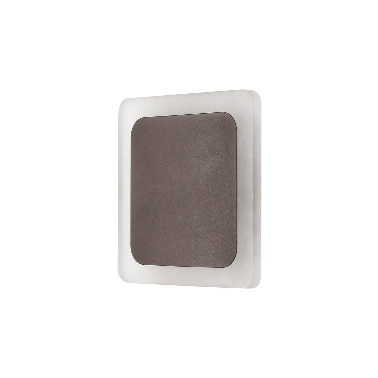Contemporary Square Magnetic Wall Light with 12W Warm LED and Frosted Diffuser