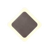 Modern Diamond Magnetic Wall Lamp, Coffee Finish with Frosted Acrylic Diffuser, 3000K LED 498lm