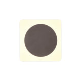 Coffee Finish Magnetic Wall Lamp with Frosted Acrylic Diffuser, 12W LED, 15cm Round Design