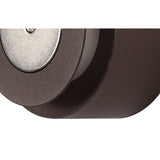 Coffee Finish Magnetic Wall Lamp with Frosted Acrylic Diffuser, 12W LED, 15cm Round Design